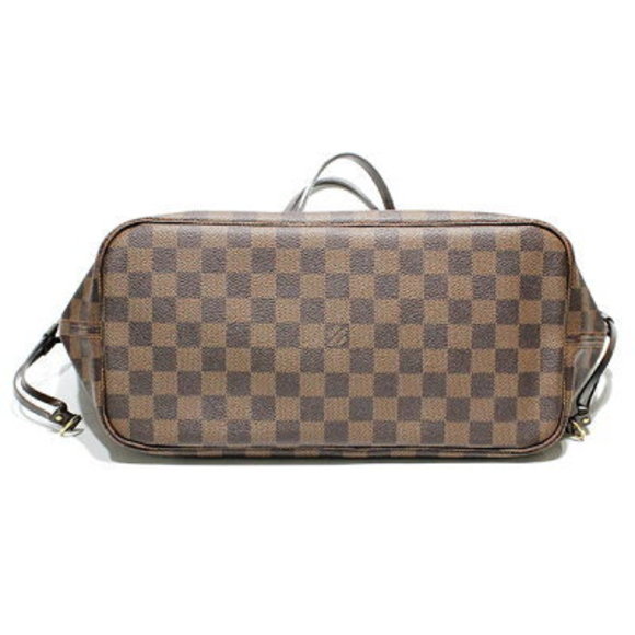 Louis Vuitton Ebene Tote Cerise Brown Bag Brown Neverfull Red - Picture 3 of 4